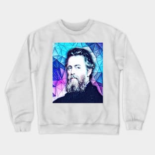 Herman Melville Snowy Portrait | Herman Melville Artwork 5 Crewneck Sweatshirt